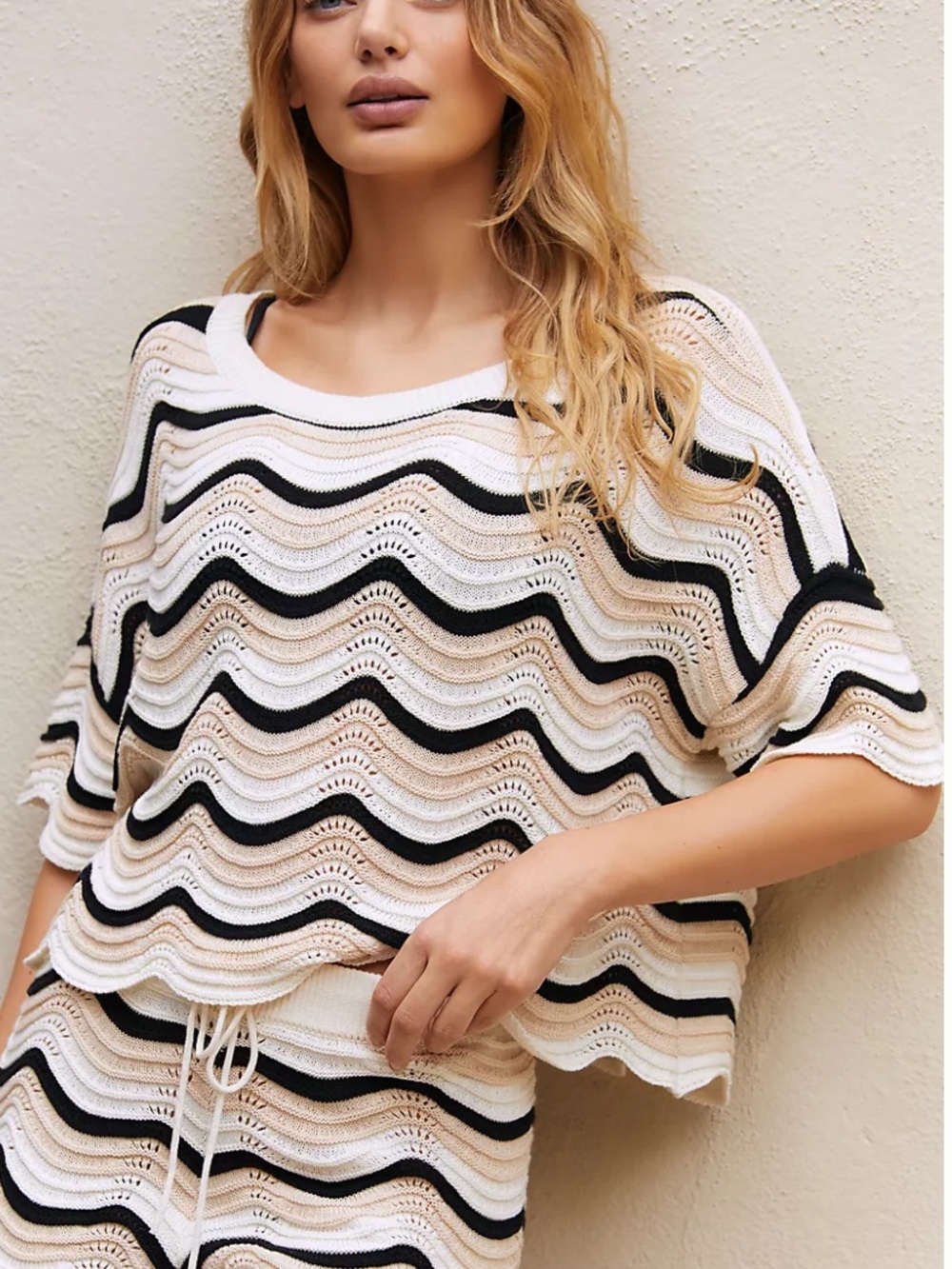 L*Space Make Waves Crochet Top